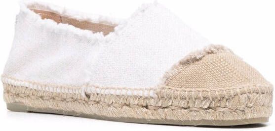 Castañer Kampala gerafelde espadrilles Wit