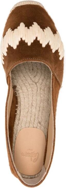 Castañer Karen suède espadrilles Bruin