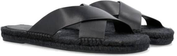 Castañer Kevin leren sandalen Zwart