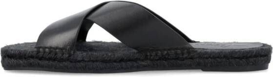 Castañer Kevin leren sandalen Zwart