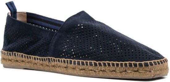 Castañer Leren espadrilles Blauw