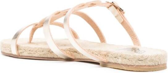 Castañer Platte sandalen Goud