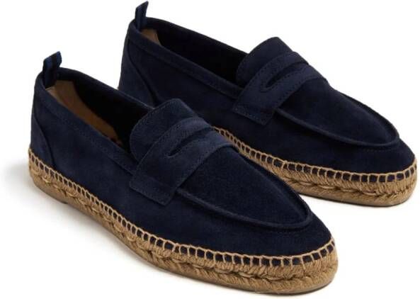 Castañer Nacho suède espadrilles Blauw