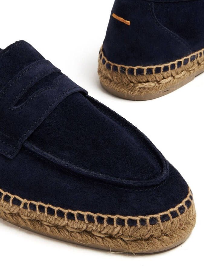 Castañer Nacho suède espadrilles Blauw