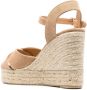 Castañer 110 mm Blaudell espadrilles met sleehak Bruin - Thumbnail 3