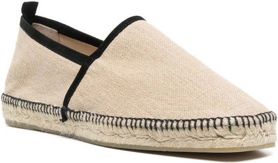 Castañer Pablo espadrilles met contrast afwerking Beige