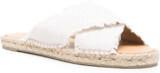 Castañer Palmera raffia espadrilles Wit