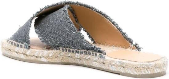 Castañer Palmera espadrilles met glitter Grijs