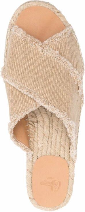 Castañer Palmeras sandalen met franje Beige