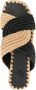 Castañer Prado slippers van geweven raffia Zwart - Thumbnail 4
