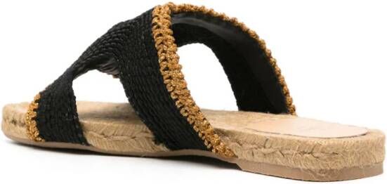 Castañer Pura sandalen van lurex Zwart