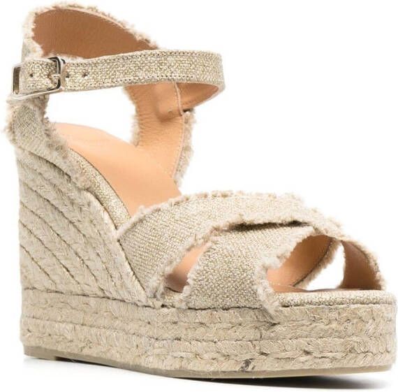 Castañer Sandalen met gekruiste bandjes Beige