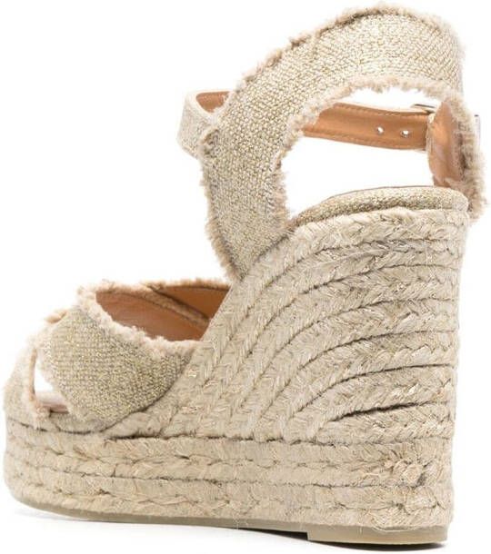 Castañer Sandalen met gekruiste bandjes Beige