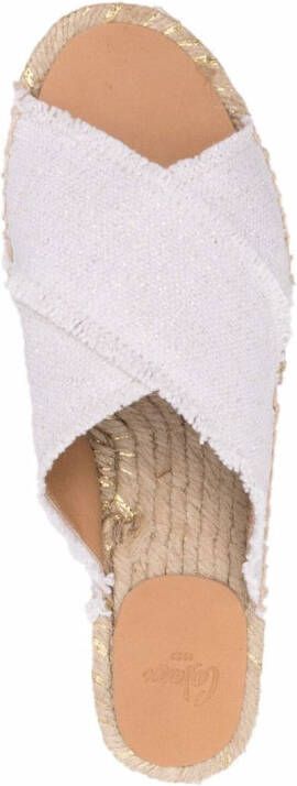 Castañer Sandalen met gekruiste bandjes Wit