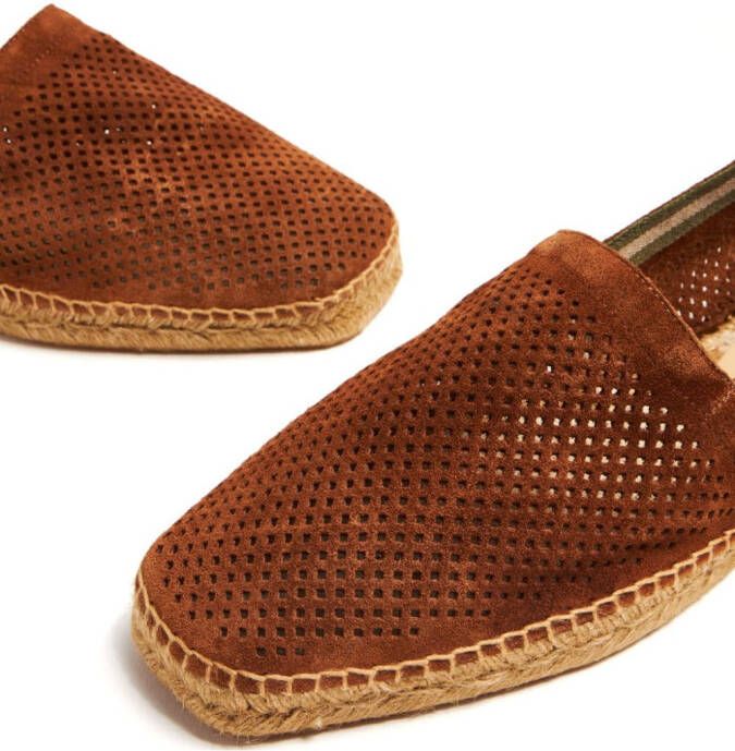 Castañer Suède espadrilles Bruin