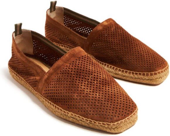 Castañer Suède espadrilles Bruin