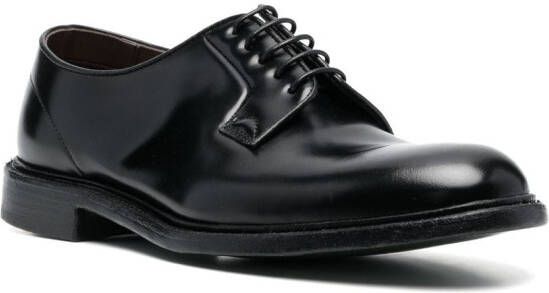 Cenere GB Leren Oxford schoenen Zwart