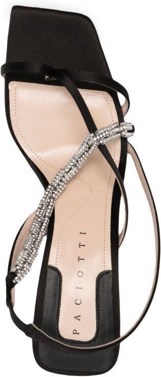 Cesare Paciotti Sandalen met edelsteen Zwart