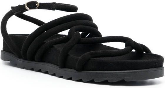 Chiara Ferragni Suède sandalen Zwart