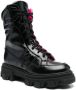 Chiara Ferragni Combat boots met geborduurd logo Zwart - Thumbnail 2