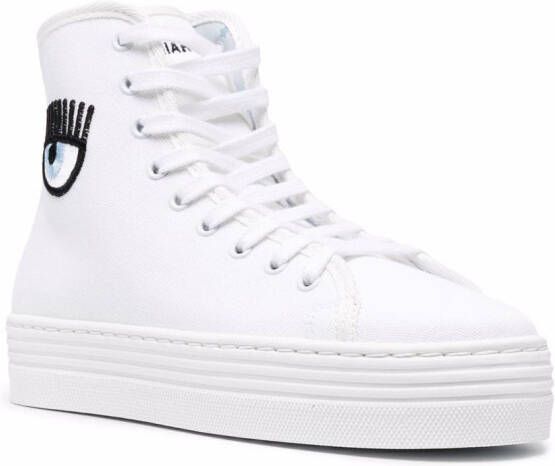 Chiara Ferragni Sneakers met patchdetail Wit