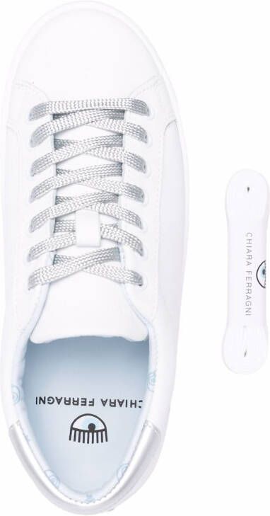 Chiara Ferragni Sneakers met sterpatch Wit