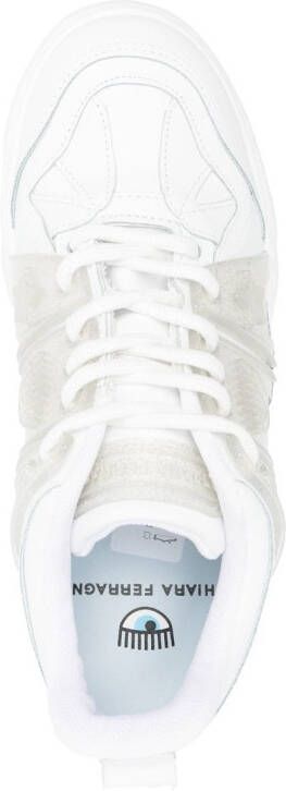 Chiara Ferragni Sneakers met tonale vlakken Wit