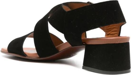 Chie Mihara 35 mm Quisael suède sandalen Zwart