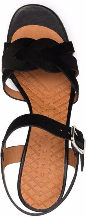 Chie Mihara Bagaura leren sandalen Zwart