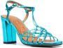 Chie Mihara Bassi metallic sandalen Blauw - Thumbnail 2