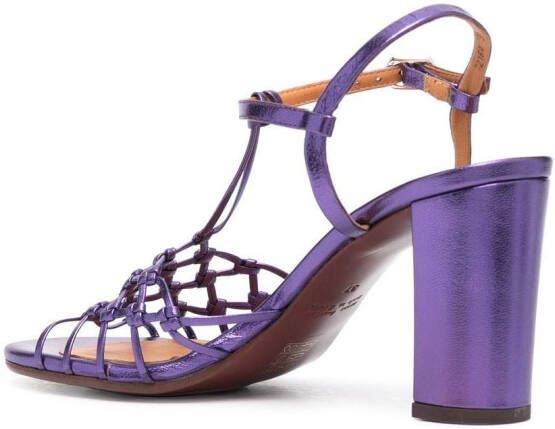 Chie Mihara Bassi sandalen met metallic-effect Paars