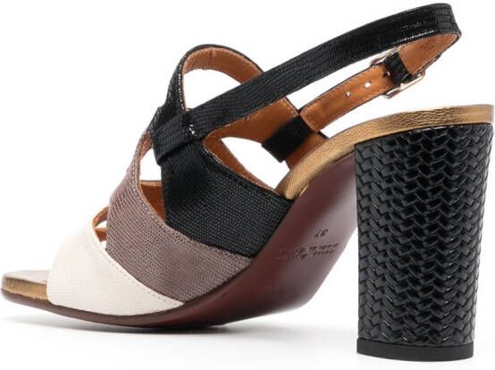 Chie Mihara Beliap sandalen met colourblocking Beige