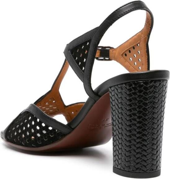 Chie Mihara Bessy sandalen met geperforeerde vlakken Zwart
