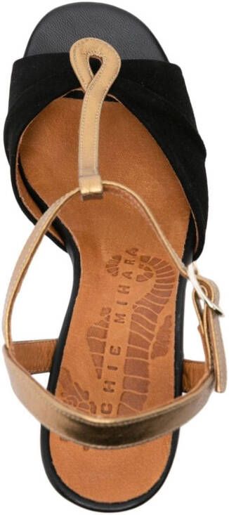 Chie Mihara Biagio 90mm suède sandalen Zwart