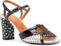 Chie Mihara Bindi 75 mm leren sandalen Zwart - Thumbnail 2