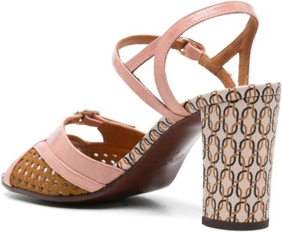 Chie Mihara Bindi 75 mm leren sandalen Roze