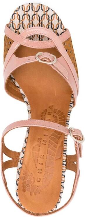 Chie Mihara Bindi 75 mm leren sandalen Roze