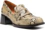Chie Mihara Bolsin loafers met pythonprint Beige - Thumbnail 2