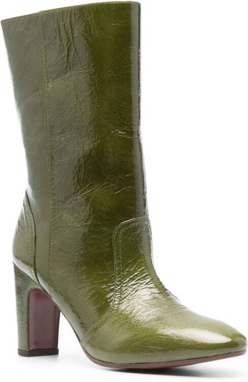 Chie Mihara Eyta 85mm leather boots Groen