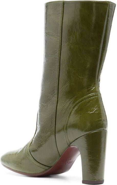 Chie Mihara Eyta 85mm leather boots Groen