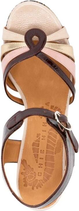 Chie Mihara Kelati 85mm leren sandalen Bruin