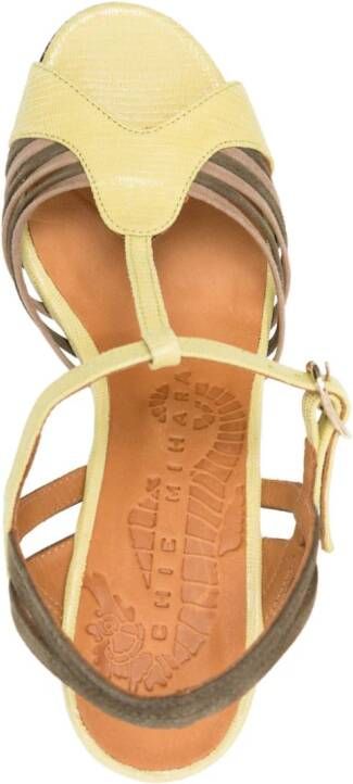 Chie Mihara Kija 70mm leren sandalen Groen