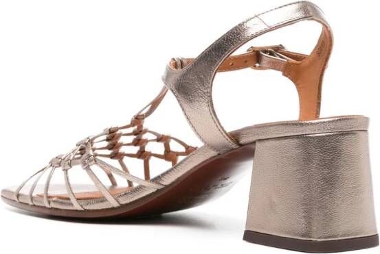 Chie Mihara Lantes 65 mm leren sandalen Zilver