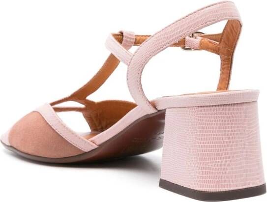 Chie Mihara Lipe 65mm suède sandalen Roze