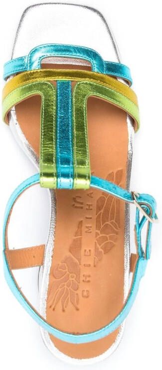 Chie Mihara Metallic sandalen Blauw
