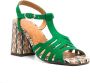 Chie Mihara Pesca sandalen met geometrische print Groen - Thumbnail 2