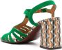 Chie Mihara Pesca sandalen met geometrische print Groen - Thumbnail 3