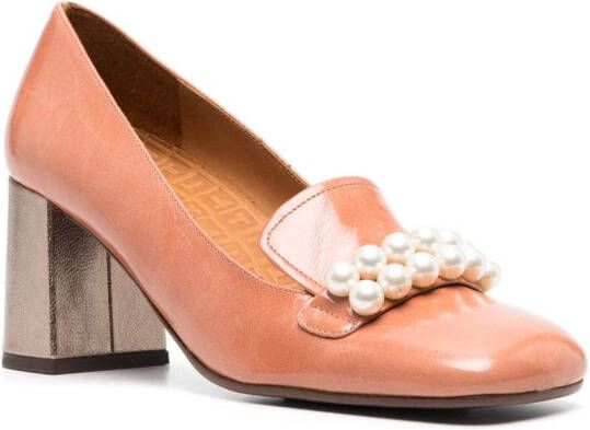 Chie Mihara Petard pumps met parel Oranje