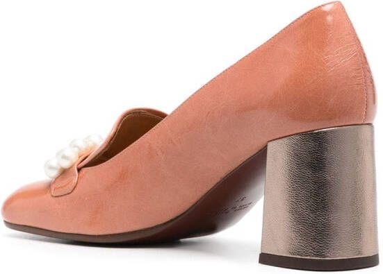 Chie Mihara Petard pumps met parel Oranje