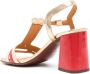 Chie Mihara Piyata 70mm leren sandalen Goud - Thumbnail 3